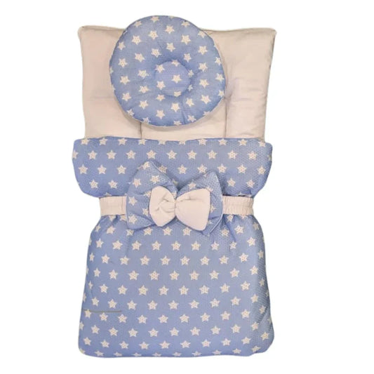 Star Print Luxury Baby Bedding Set with Pillow
