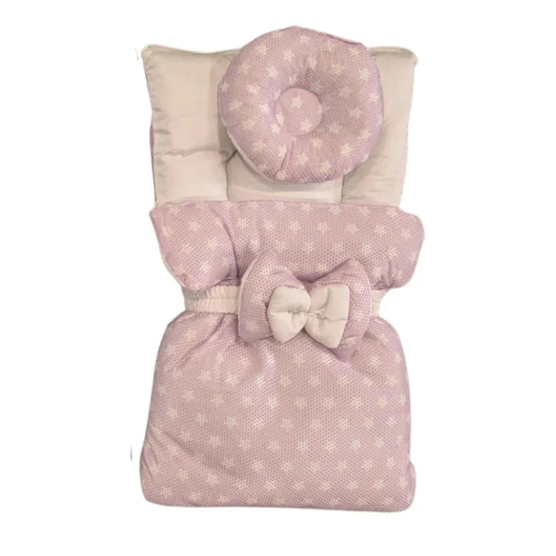 Star Print Luxury Baby Bedding Set with Pillow