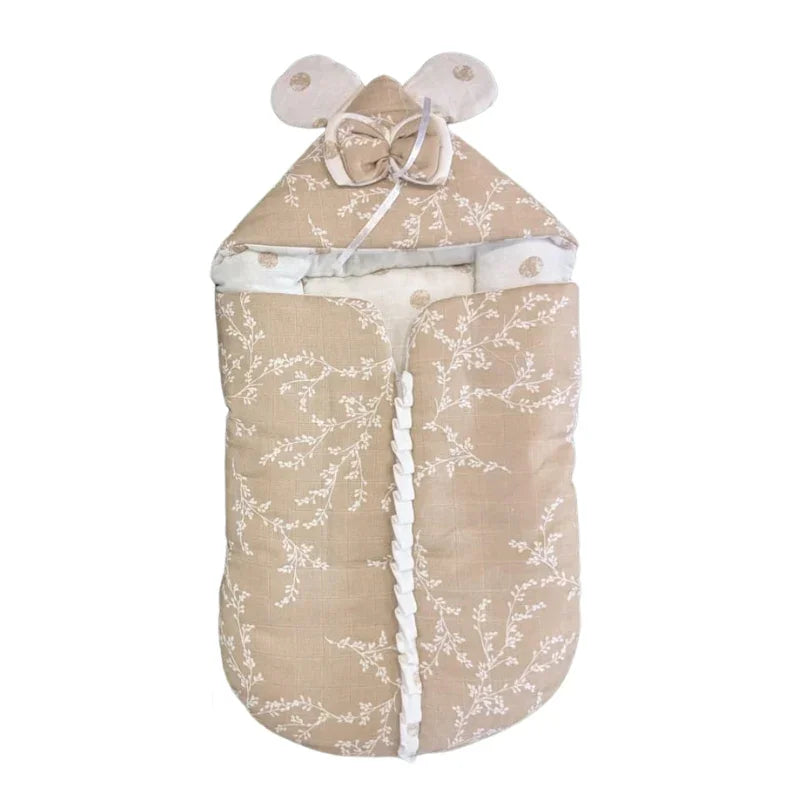 Adorable Baby Carry Nest with Bow Soft Safe Snuggly for Newborn Comfort