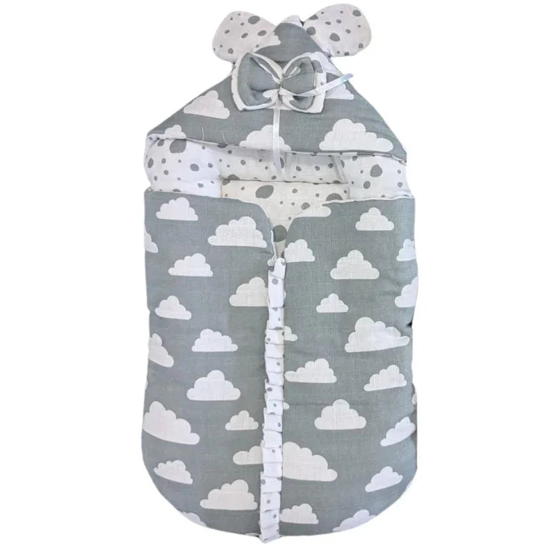 Adorable Baby Carry Nest with Bow Soft Safe Snuggly for Newborn Comfort