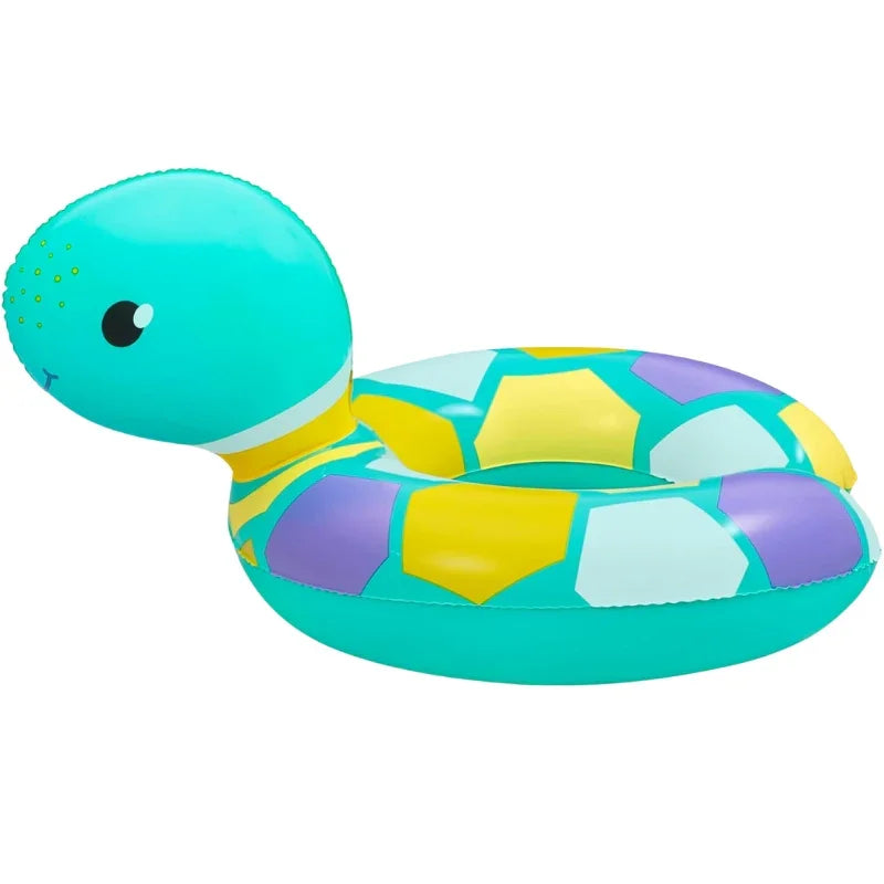 Floatin Friends Split Swim Tube Fun Inflatable Pool Ring for Kids