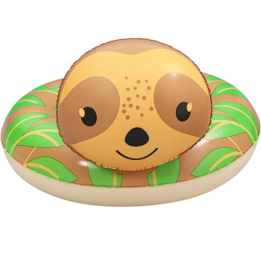 Floatin Friends Split Swim Tube Fun Inflatable Pool Ring for Kids