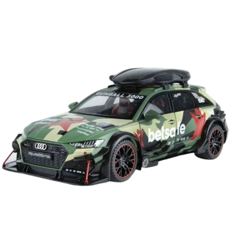 Audi RS6 Sports Die-Cast Model Car With Lights & Sound Effects