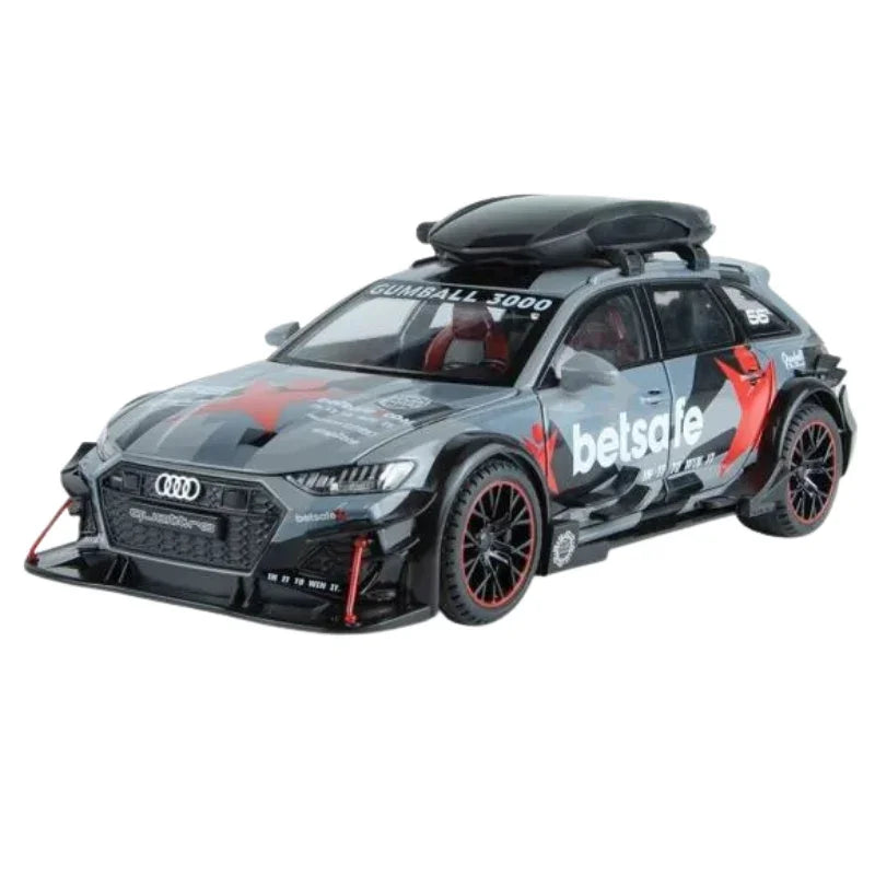 Audi RS6 Sports Die-Cast Model Car With Lights & Sound Effects