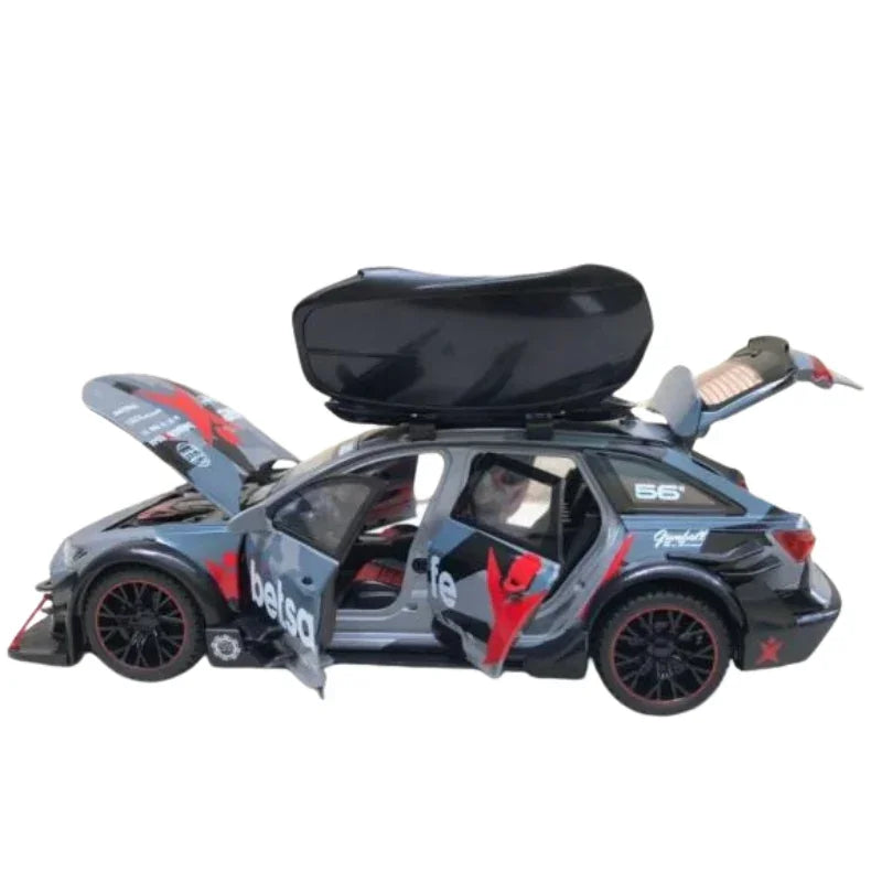 Audi RS6 Sports Die-Cast Model Car With Lights & Sound Effects
