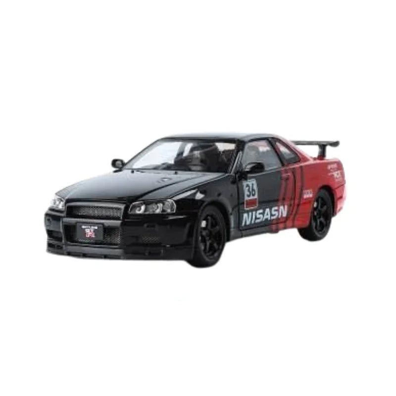 Nissan Skyline Die Cast Toy Car Fast Furious Alloy Miniature Model