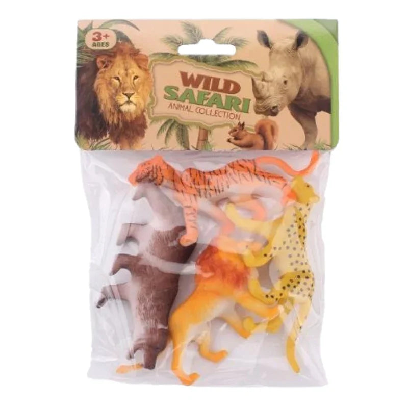 Wild Forest Animal Action Figure Set Realistic Wildlife Statue Toys for Kids