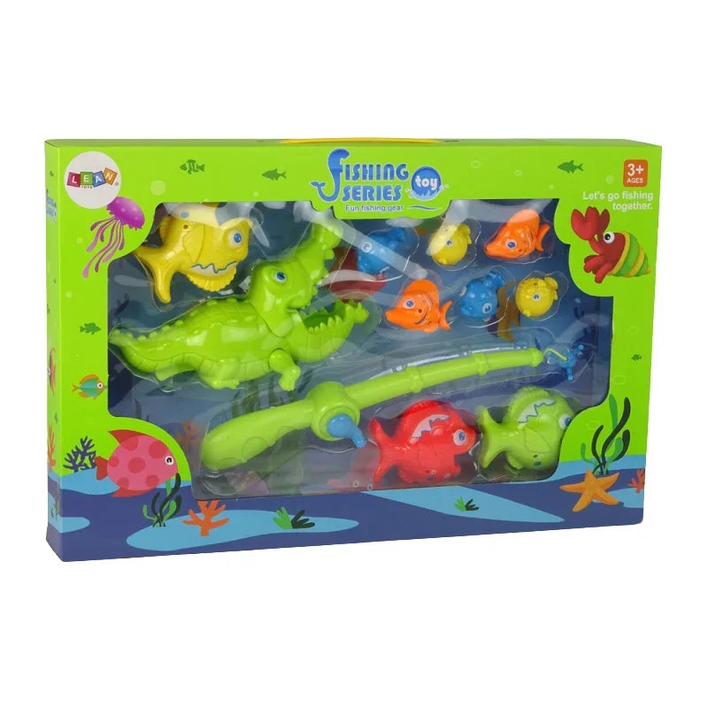 Large Let’s Go Fishing Play Set with Rod Fun Educational Toy for Kids