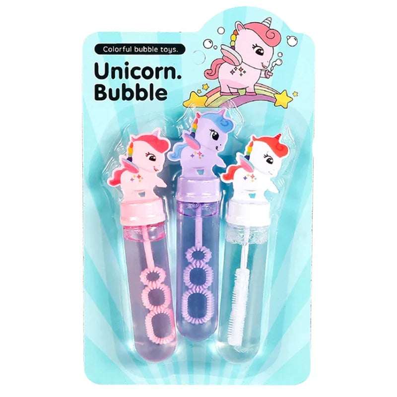 Unicorn Bubble Set 3 pcs Magical Bubble Fun for Kids