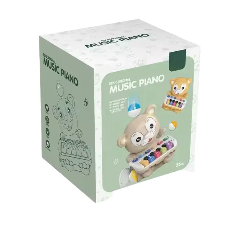 Cute Bear-Shaped Musical Piano Toy for Toddlers