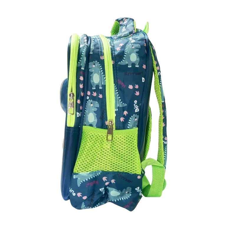 13-Inch 3D Dino School Bag Cool Spacious Backpack for Boys (241312) (Deal)