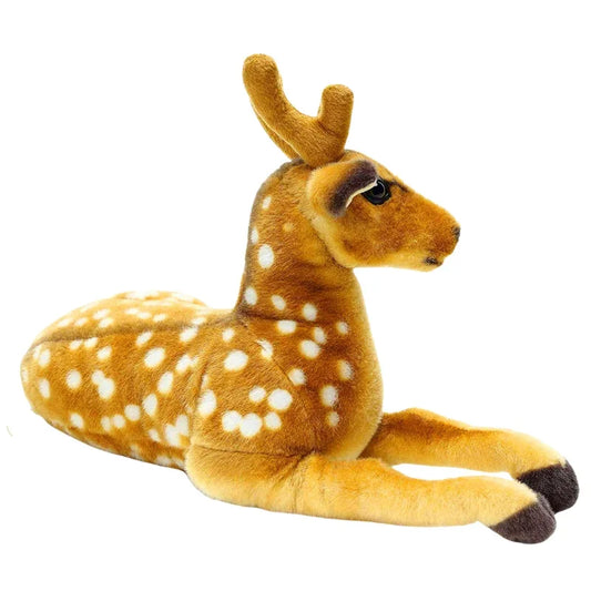 TAGLN Sika Spotted Deer Plush Toy Soft Realistic Stuffed Animal for Kids Collectors