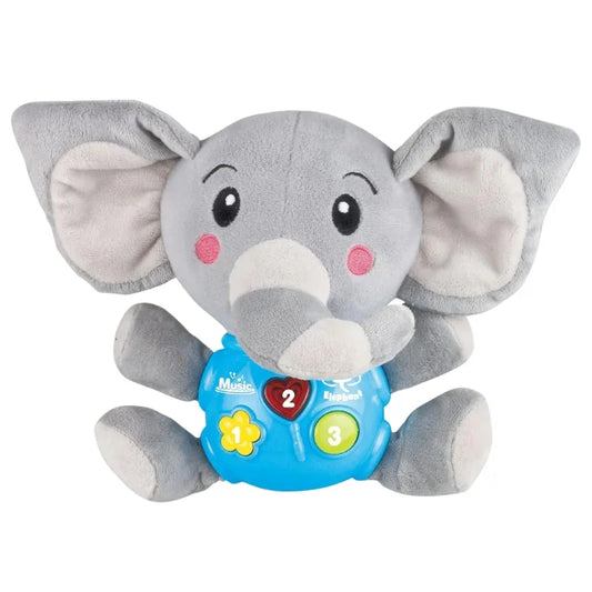 Cute Musical Baby Elephant with Soothing Sounds Soft Cuddles Plush Toy