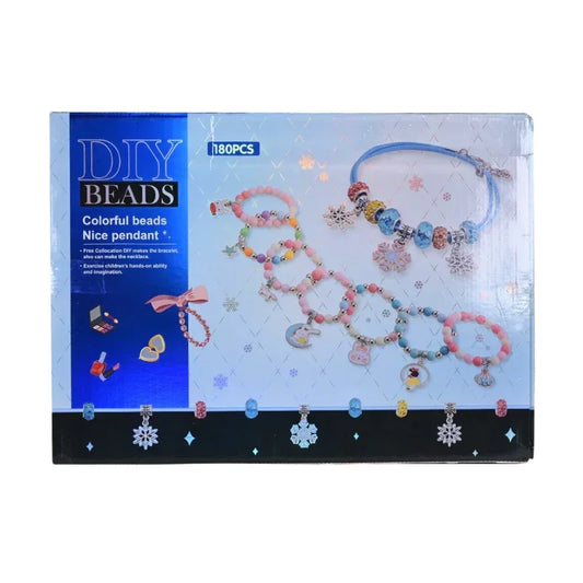 DIY 2 in 1 Beads Beauty Makeup Kit Creative Glam Set for Stylish Kids