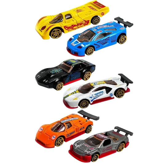 Tiny Turbo Racers Metal Mini Car Toy Set for Kids