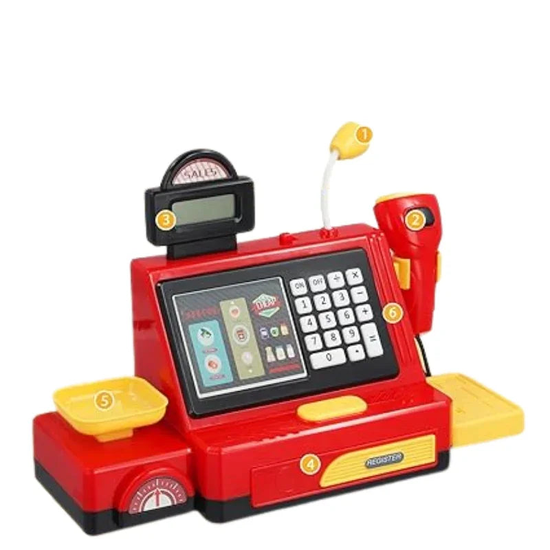 Kids Cash Counter Scanner Toy Set for Kids Pretend Play