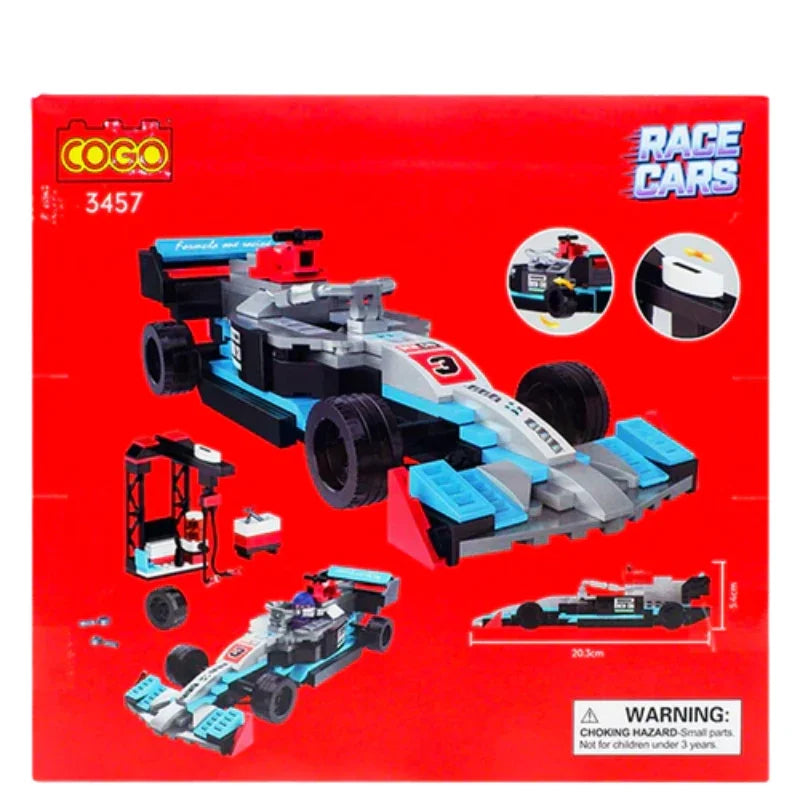 COGO Formula One Race Cars Building Blocks Set – High-Speed Racing Fun for Kids