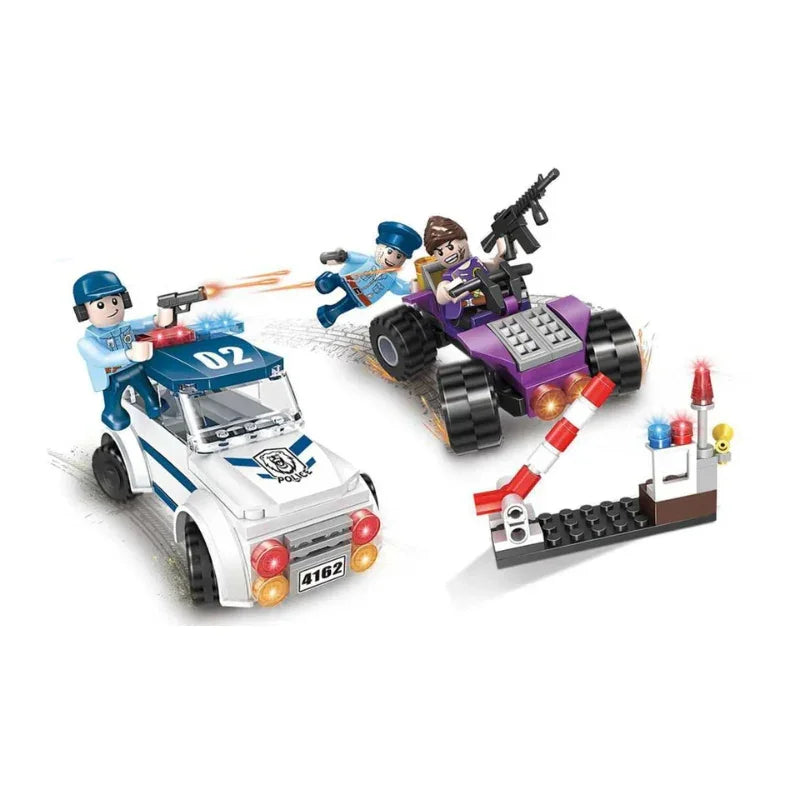 COGO City Police Car Building Blocks Set Creative Roleplay Fun for Kids