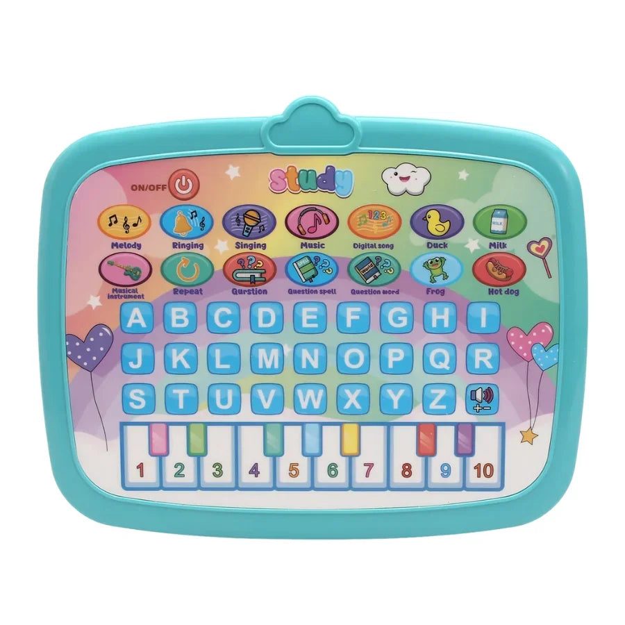 Learning Tablet Machine Educational Toy Interactive Games, Music Lights