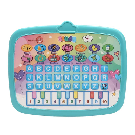 Learning Tablet Machine Educational Toy Interactive Games, Music Lights