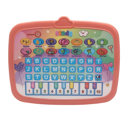 Learning Tablet Machine Educational Toy Interactive Games, Music Lights