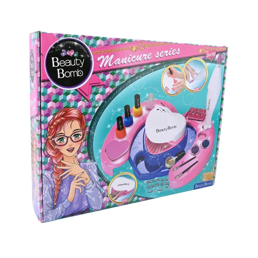 Nail Art Kit for Girls Manicure Set with Accessories for Creative Play