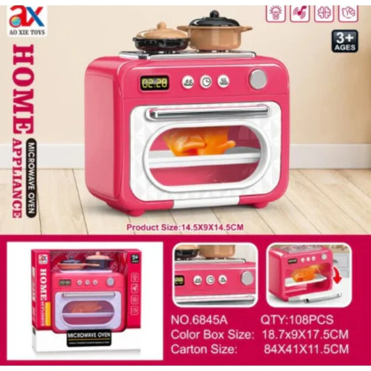 Home Appliance Microwave Oven Realistic Pretend Play Kitchen Toy