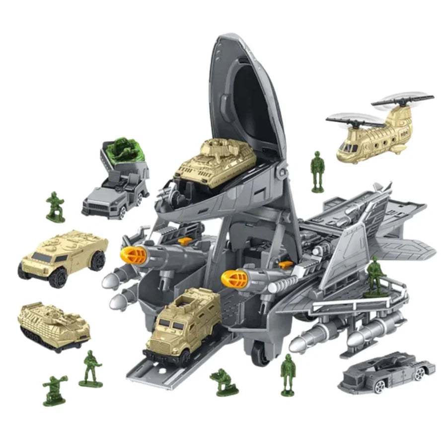 Military Fighter Aircraft Toy Realistic Die-Cast Jet Plane Model Kids