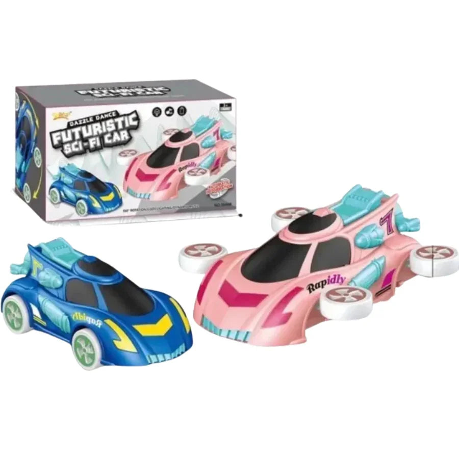Dazzle Dance Futuristic Car Light-Up Spinning Toy Vehicle for Kids