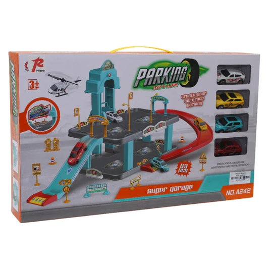 Parking City Life Build Race Your Own Track Playset for Kids