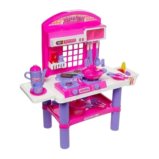Manvi Toys Kitchen Super Set Pretend Play Cooking Set