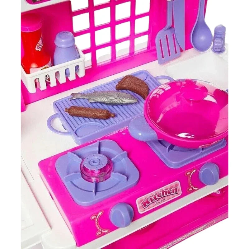 Manvi Toys Kitchen Super Set Pretend Play Cooking Set