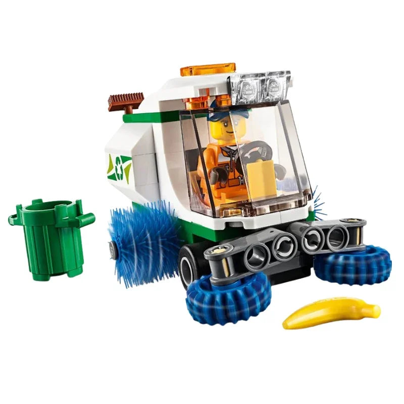 Pre-loved LEGO City Street Sweeper Fun and Realistic Cleaning Truck Building Set (Without box)