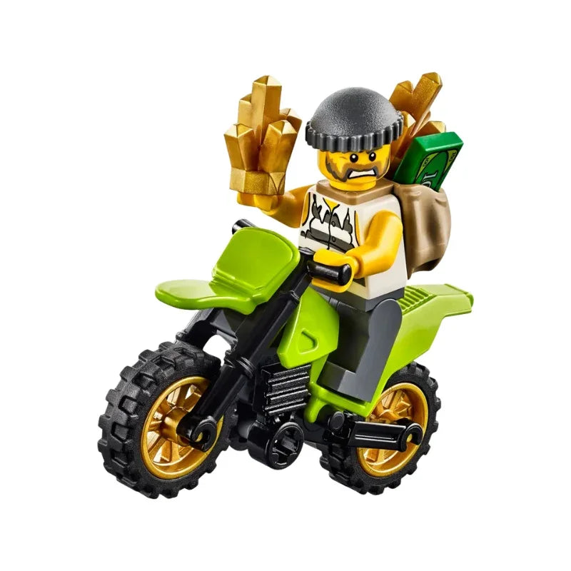 Pre-loved LEGO City Helicopter Transporter Heavy Duty Truck Chopper Building Set (Without box)