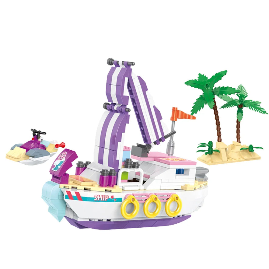 Cogo Educational Building Blocks Speedboat Set for Kids