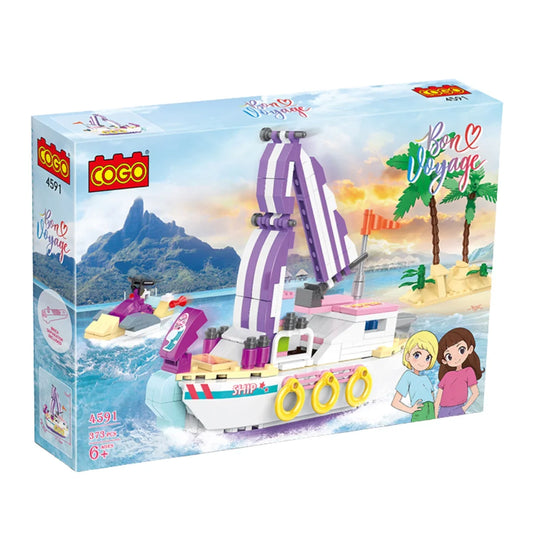 Cogo Educational Building Blocks Speedboat Set for Kids
