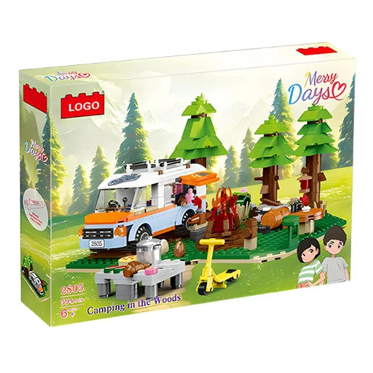 Merry Days Camping in the Woods Blocks Set Creative