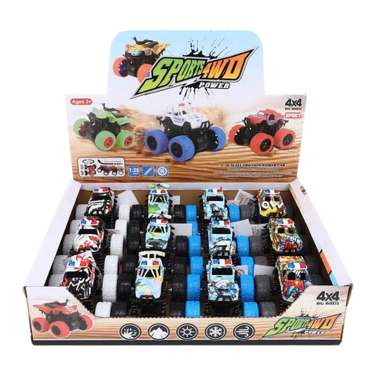 4x4 Sports Monster Truck Set  Assorted Color Mini Off  Road Vehicles for Kids PackOf 1