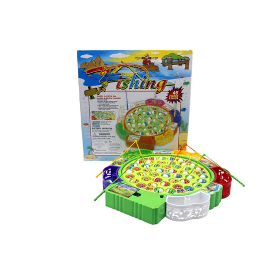Magnetic Fishing Game Play Set  Large 45 Fish with Rotating Pond  4 Fishing Rods (Ages 3+)