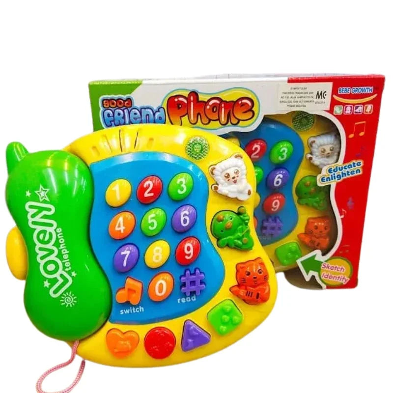 Good Friend Educational Toy Phone Musical Light-Up Learning Phone for Kids (Ages 1–4)