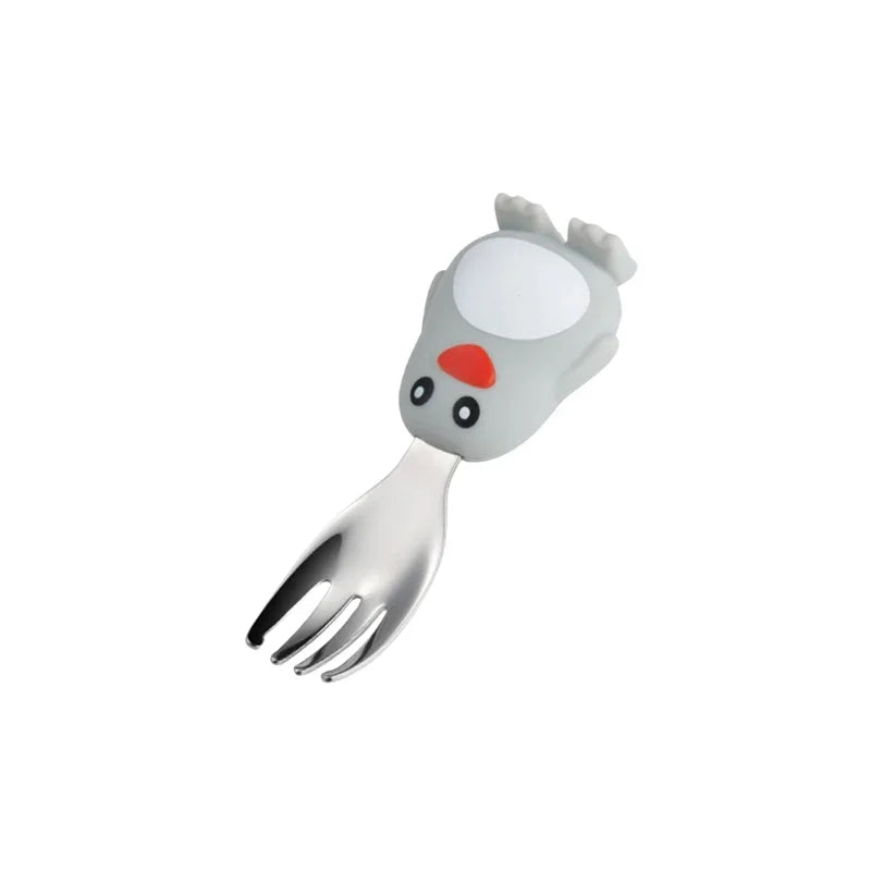 Childlike Penguin Silicone Dinner Set for Kids