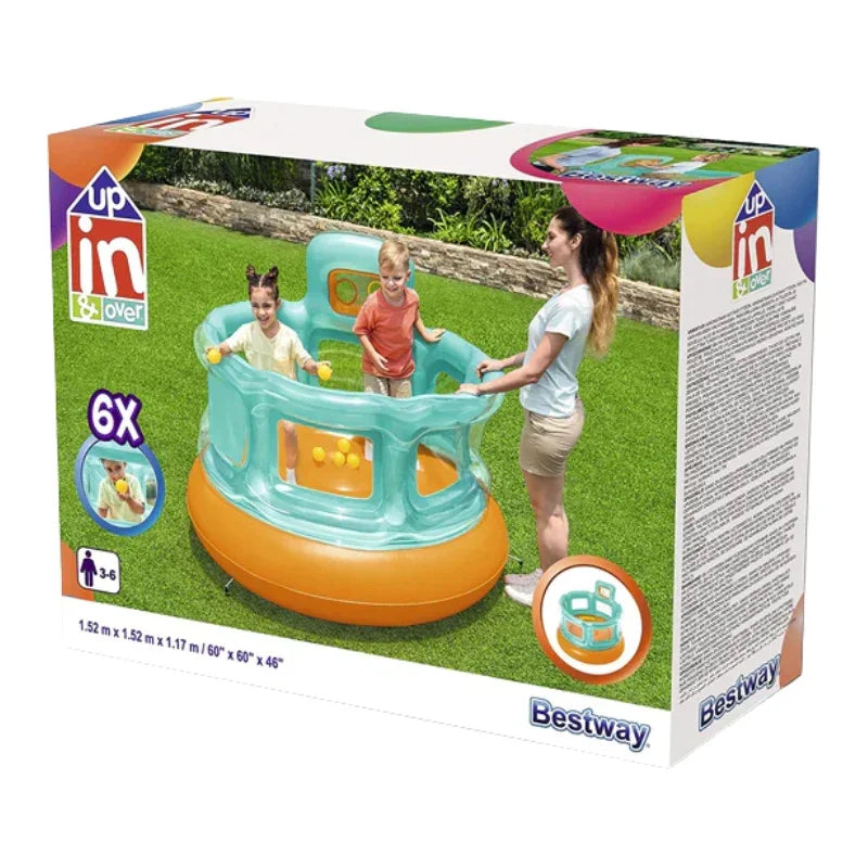 Bestway Inflatable Jumping Castle Gym  Bouncer Playhouse for Kids Indoor  Outdoor (Ages 3–6)