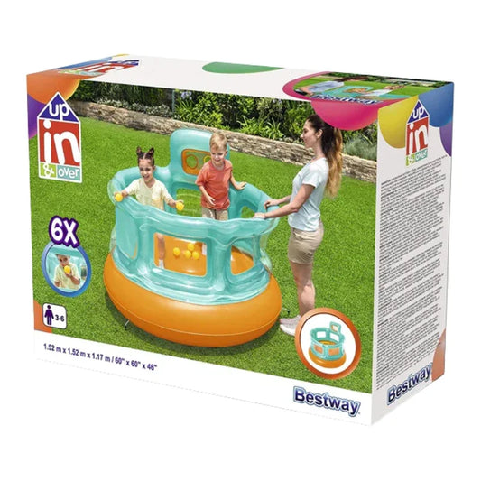 Bestway Inflatable Jumping Castle Gym  Bouncer Playhouse for Kids Indoor  Outdoor (Ages 3–6)