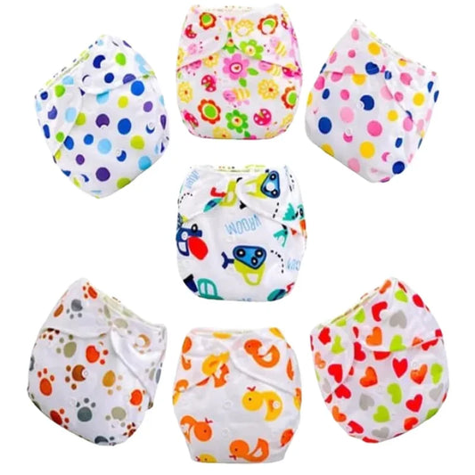 Desire  Reusable Adjustable Baby Cloth Diaper with  Absorbent Pads (Assorted)