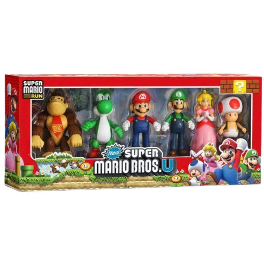 Toys Uncle Mario Action Figure Set  6 Piece Collection Super Bros Character Toys