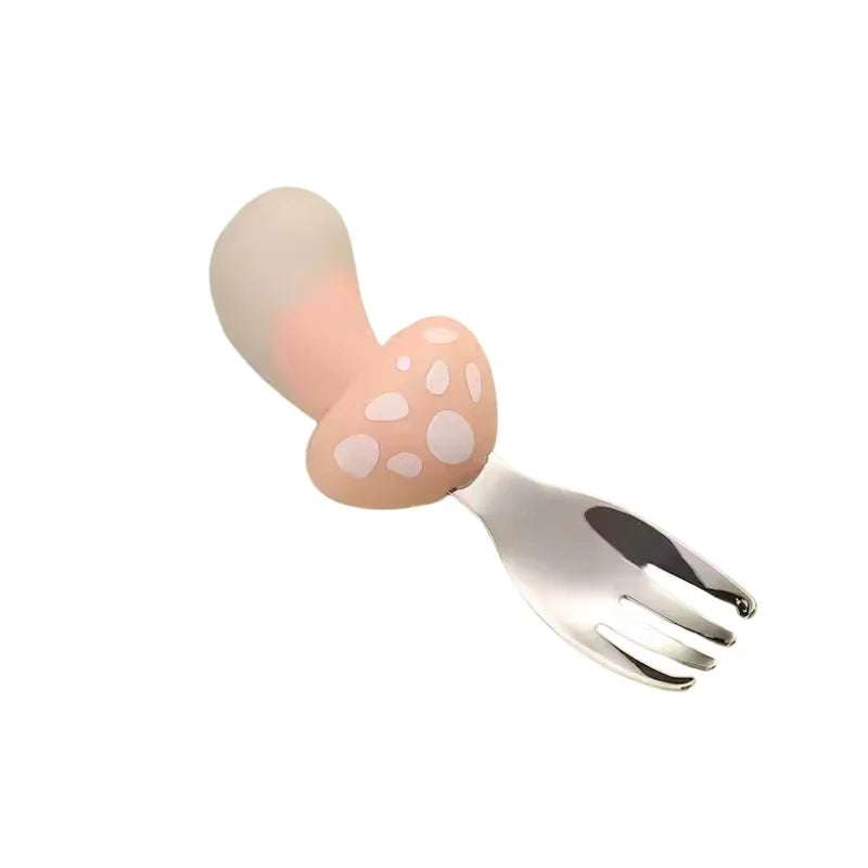 Mushroom Style Silicone Dinner Set for Kids