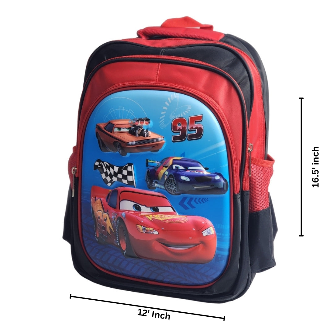 Car Themed School Deal For Kids (Backpack - Lunch Box & Bottle)