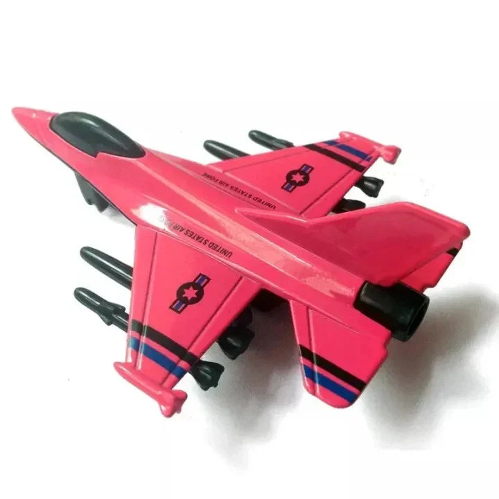 Pull Back Fighter Jet Airplane Toy for Kids – Bright Colors
