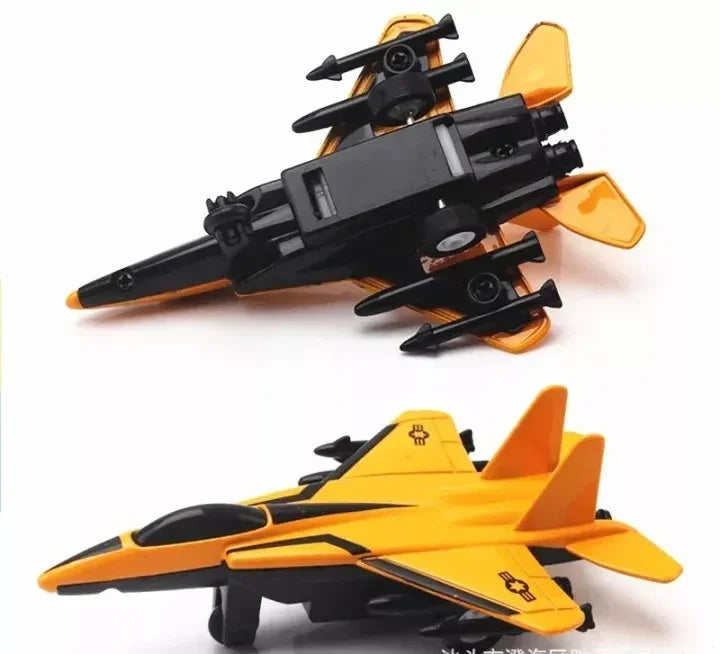 Pull Back Fighter Jet Airplane Toy for Kids – Bright Colors