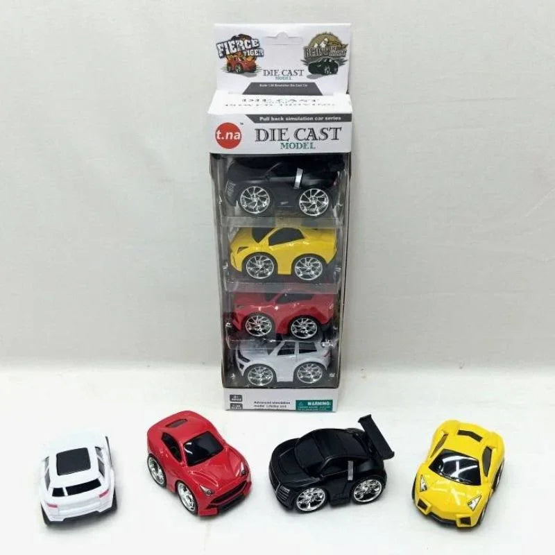 4 Pcs Die Cast Model Car pack of 1 Assorted